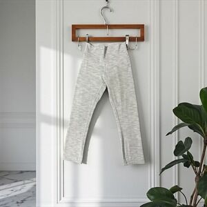 Lululemon Align Cropped Leggings Size 4 Gray White Athletic Yoga Pants